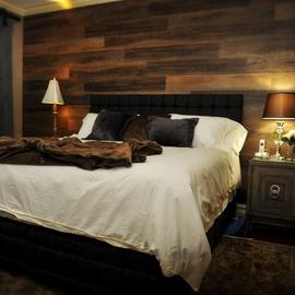 Wandpanelen hout sublimatie - slaapkamer